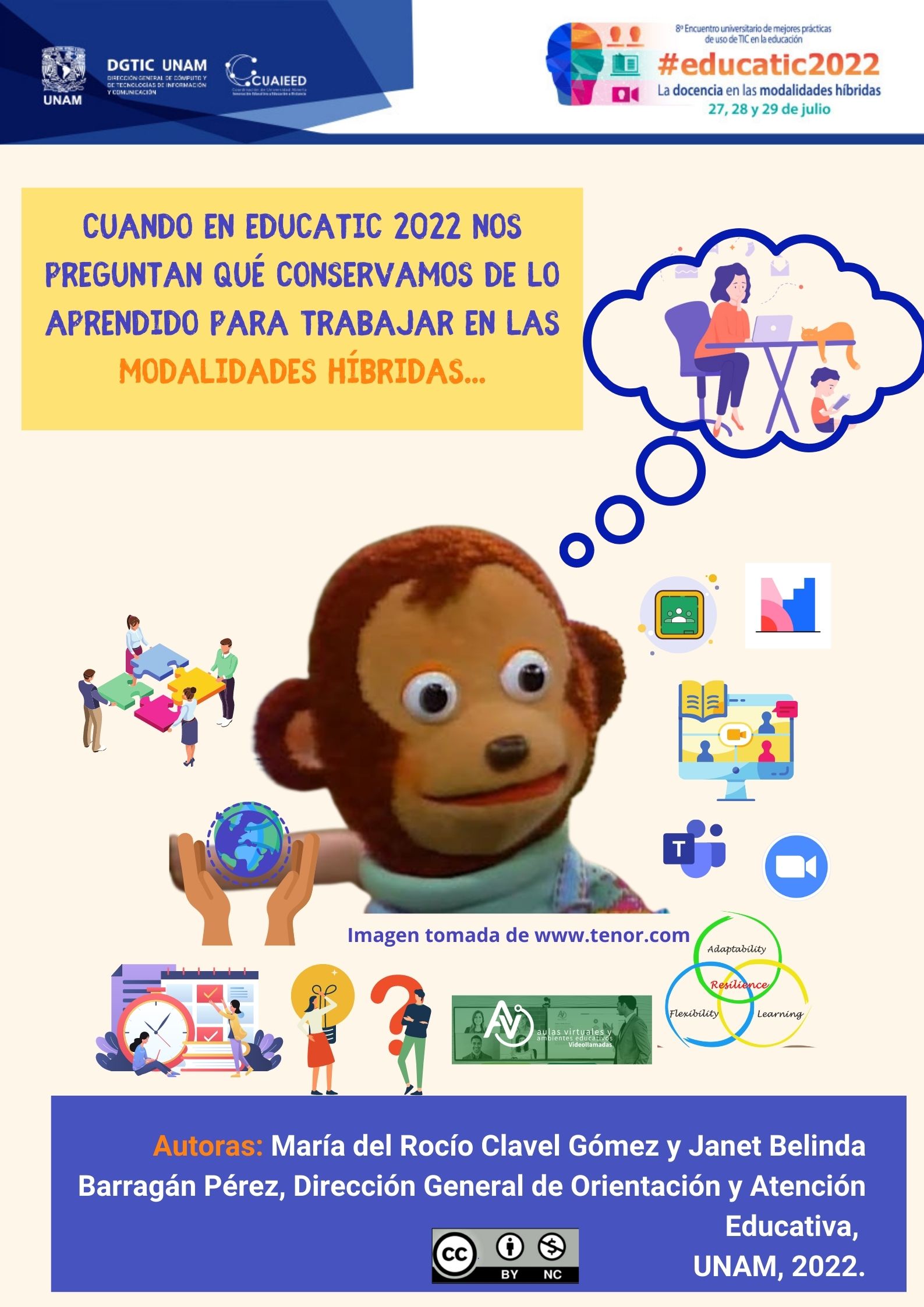 Meme Sobre retorno a actividades híbridas / Meme EDUCATIC 2022
